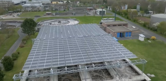 Solarna elektrana se razvlači poput harmonike i proizvodi struju iznad pročistača otpadne vode