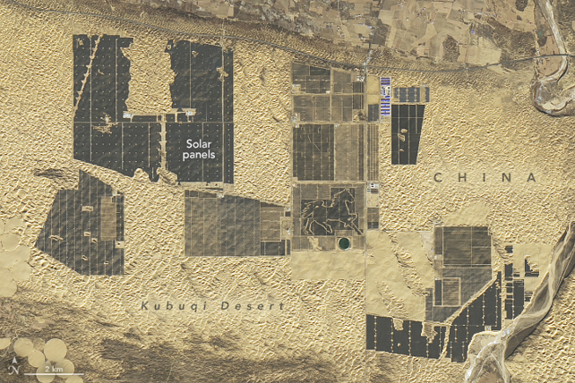Kina usred pustinje gradi "veliki solarni zid" dug čak 400 kilometara